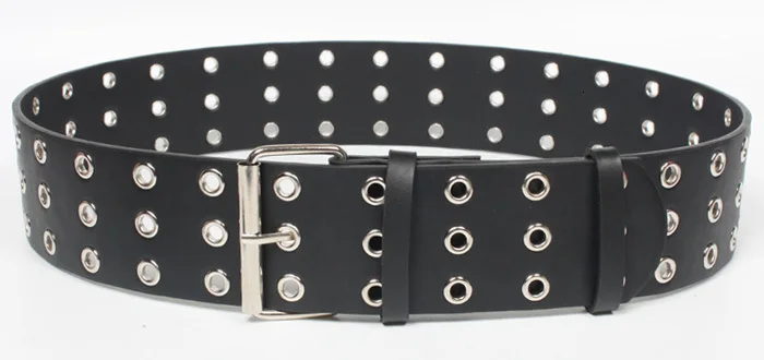 DEAT New Autumn And Winter Fashion Women Clothes Double Holes Metal Wide Waist Belts WJ85701A