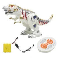 Rc dinosaur kids toys light music intelligent Robot dinosaurio Tyrannosaurus mechanical war dragon animal dinosaurio Robots toys 2