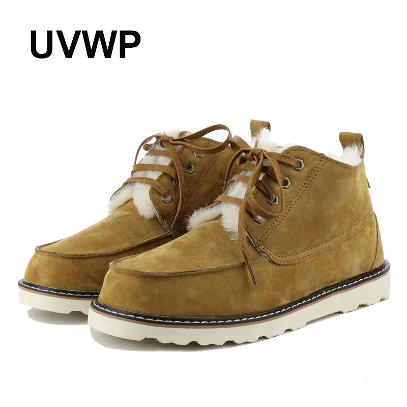 Мужские зимние ботинки из натуральной кожи с натуральным мехом|shoes brand|shoes fashionshoes
