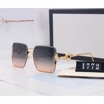 

New Fashion 2020 Oversized square Women Sunglasses Brand Designer Female Big Frame Gradient lens Sun Glasses UV400 gafas mujer