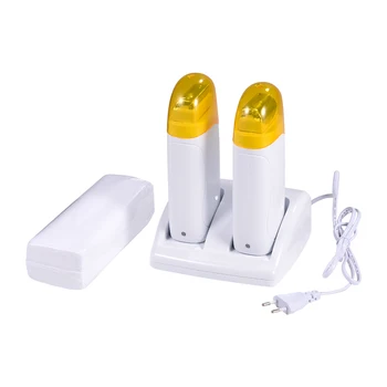 

Mini Depilatory Roll Hot Double Depilatory Wax Heater Men&Women Body Hair Removal Waxing Machine + Wax Cartridge + Wax Paper