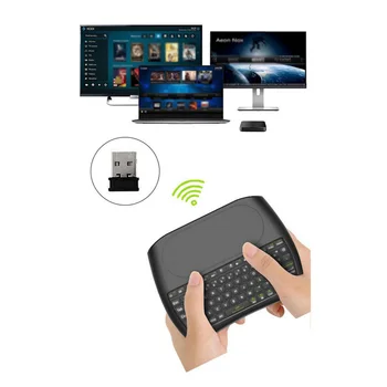 

Black Air Mouse D8 Mini Wireless ABS Touchscreen Micro USB Replacement