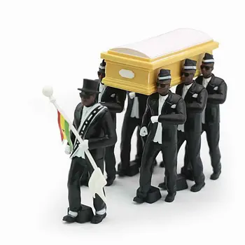 

Cosplay Ghana Dancing Pallbearers Coffin Dance Figure Action Funeral Dancing Team Display Funny Accessories