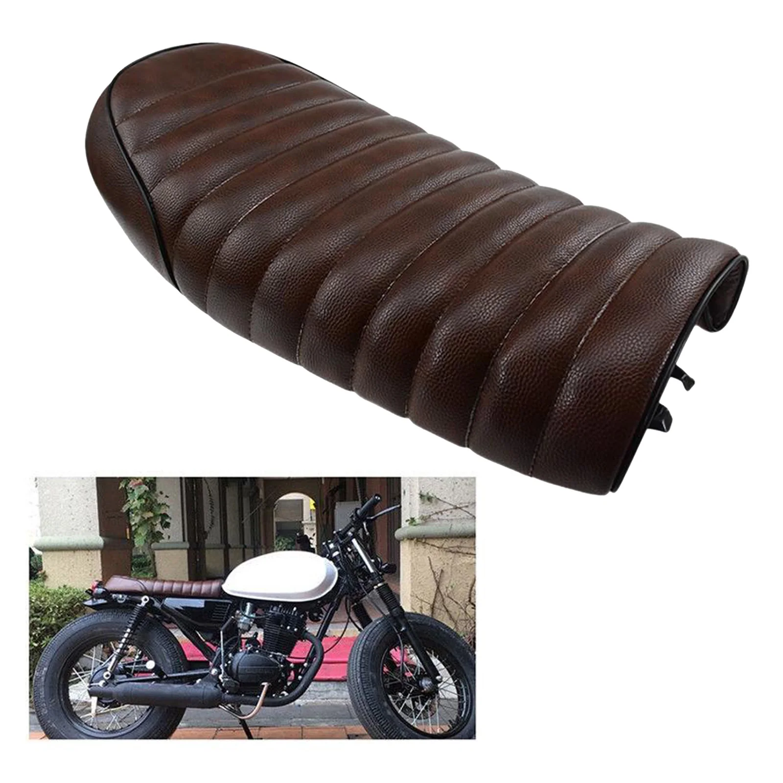 One Piece Motorcycle Cafe Racer Seat Custom Flat Seat for Honda CB350 CL350 CB4