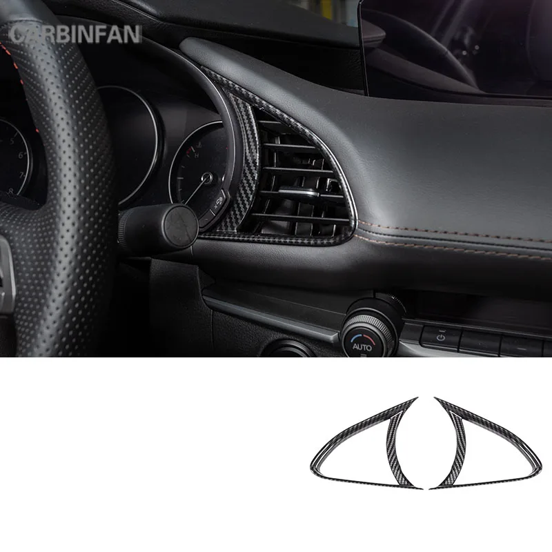Для Mazda 3 Axela главный привод передней приборной панели вентиляционное отверстие рамка Крышка отделка интерьера Стиль блёстки C1544