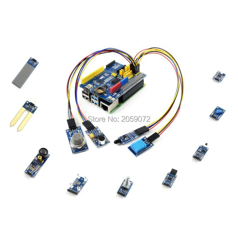 Raspberry pi 4 Модель b комплект датчиков, 4B, с 13x популярными датчиками