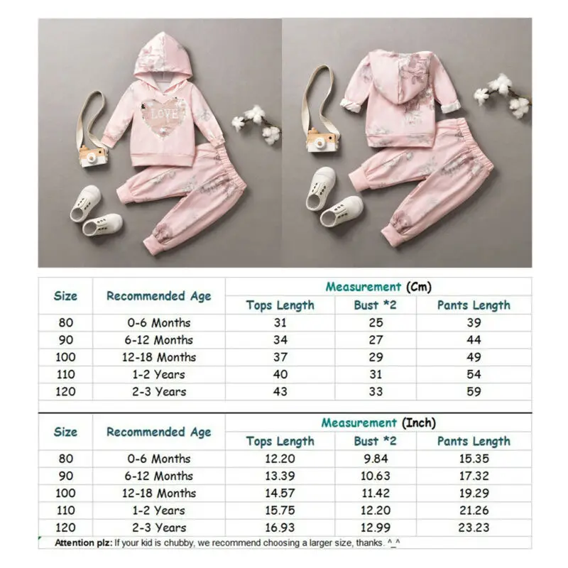 Emmababy, коллекция года, новые брендовые осенне-зимние комплекты одежды для маленьких девочек комплект из 2 предметов, толстовка с длинными рукавами и капюшоном в форме сердца Топы+ штаны