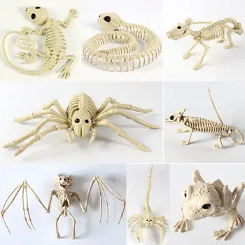 

Skeleton Dragon Frog Animal 100% Plastic Animal Skeleton Bones Horror Halloween Prop Animal Horror House Party Decoration