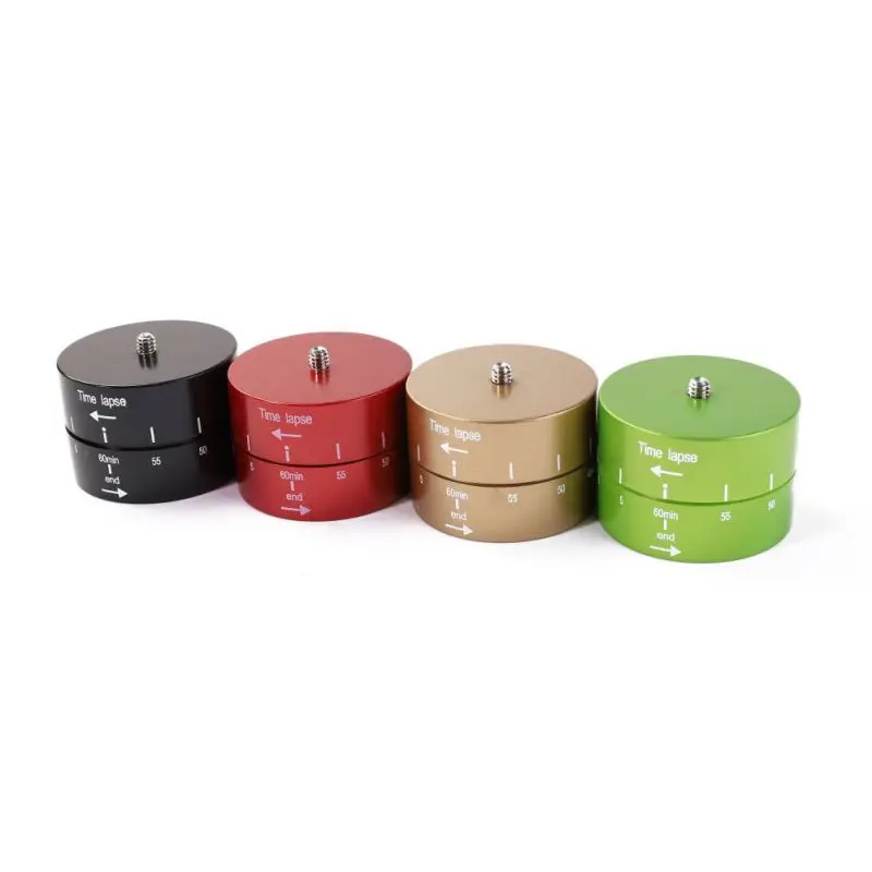

60 Minutes Time Lapse Timer 360 Degrees Automatic Rotatable Tripod Head Accessories For GoPro RedBlackBrownGreen