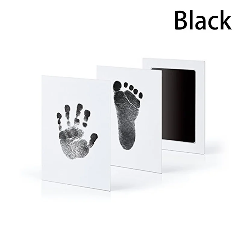 top Baby Souvenirs 6 Colors Safe Non-Toxic Baby Footprints Handprint No Touch Skin Inkless Ink Pads Kits for Newborn Pet Dog Paw Prints Souvenir newborn and family photography Baby Souvenirs