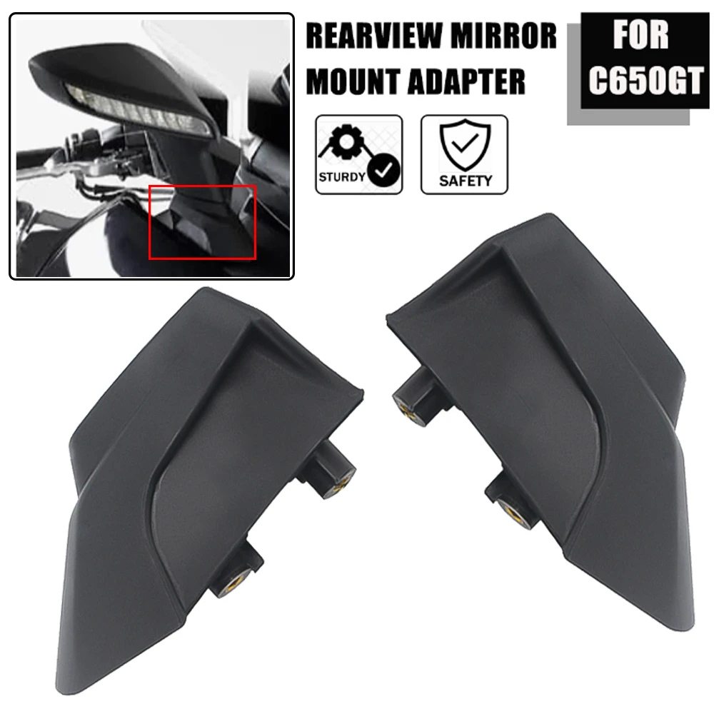 Rearview Mirrors Mount Adapter For BMW C650GT 2012-2015 C650 C650 GT  Motorcycle Rearview Side Mirror Bracket 2012 2013 2014 2015