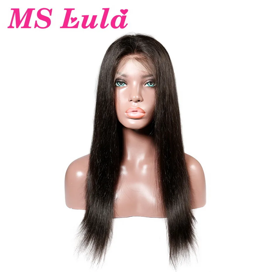 Ms lula волосы 8 32 дюймов без клея предварительно выщипанные Remy Прямые Полностью