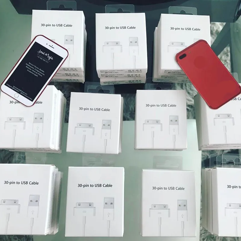 AICSRAD, 10 шт./лот, USB кабель для зарядки и передачи данных для iPhone 4S, iPod, Nano, iPad 2, 3, 30 Pin, 1 м, зарядный адаптер, usb-кабель для синхронизации данных