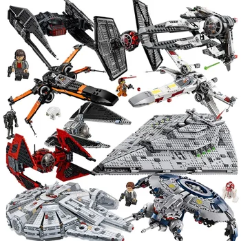 

Star MOC Wars X-wing Tie Fighter MicroFighters Building Blocks Set Space Bricks Toys Children Gifts