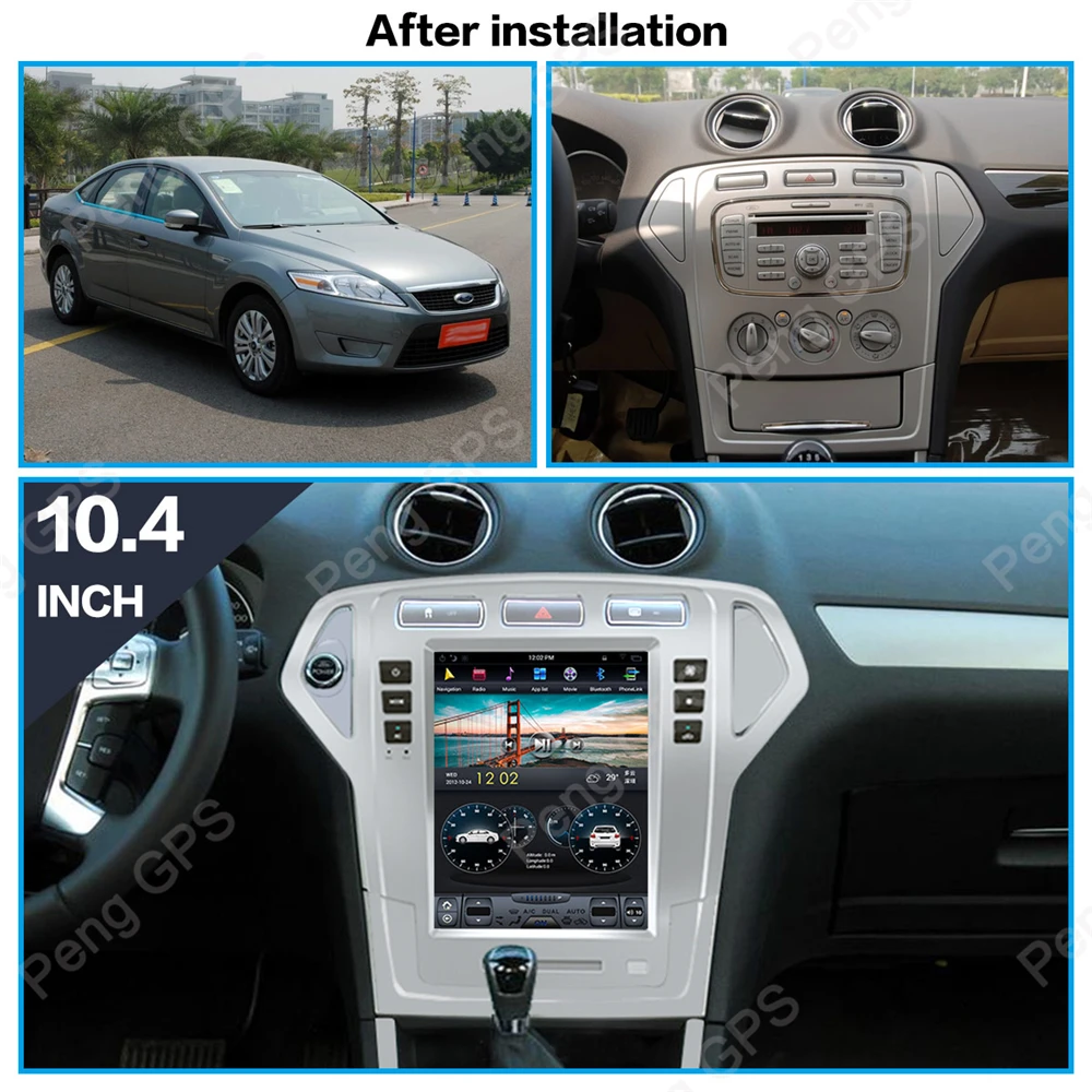 Android 9 0 навигация в приборной панели AV Приемник для Ford Fusion Mondeo MK4 2007 2010 черный и