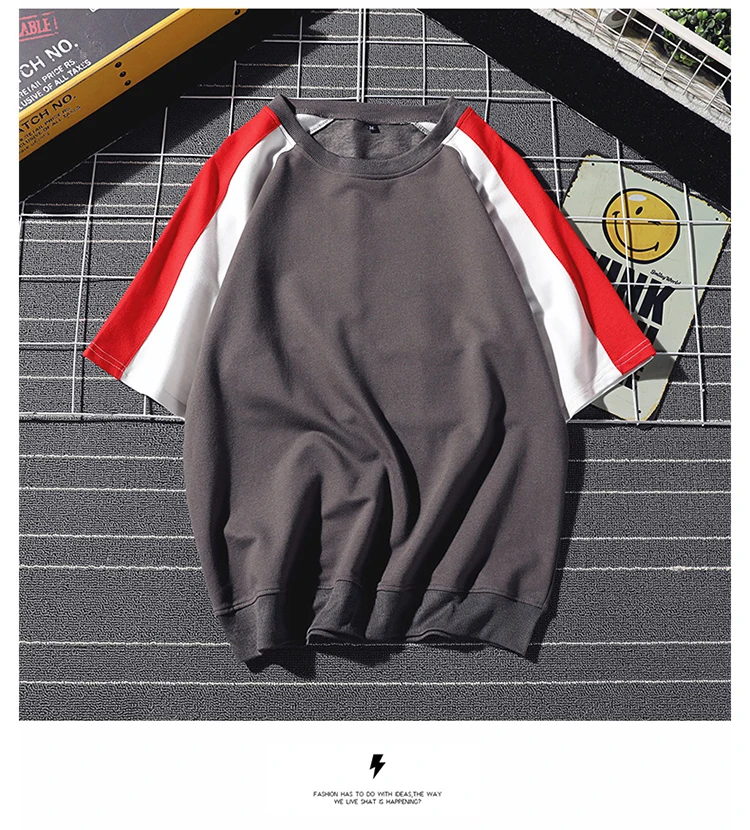 Хорошая поп Повседневная хлопковая Футболка мужская футболка модная Лоскутная Высококачественная футболка с коротким рукавом Camisetas свободные топы тройники 5XL 5XL