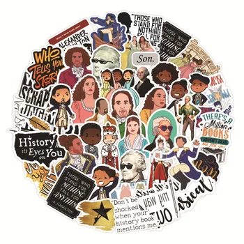 

10/50PCS Hamilton Sticker Music Retro Band Graffiti Stickers to DIY Guitar Motorcycle Laptop Luggage Horror Series sticker's