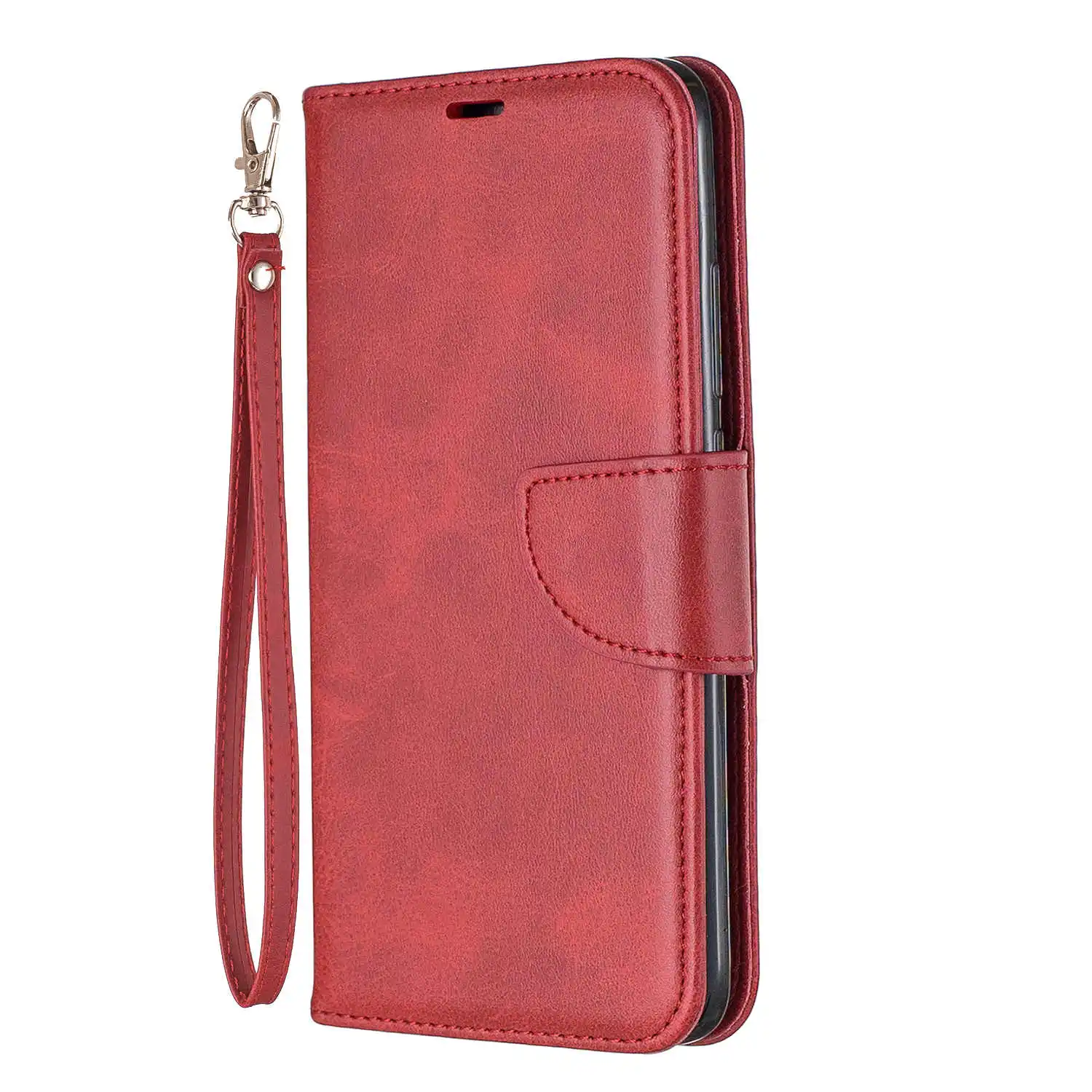 Wallet PU Leather Case for xiaomi POCO F1 Mi A2lite Flip Cover for Redmi 5 plus 6A 6 pro 7 7A Note 4 4X 5 5A 6 pro 7 Case - Цвет: red