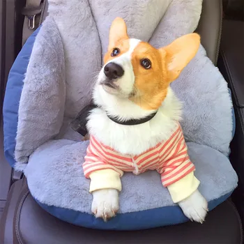 

Pet Car Beds Mats Warm Cat Dog Nest Kennel Soft and Comfortable Dog Beds Safety and Portable Pet Buckle Fixed Travel Beds