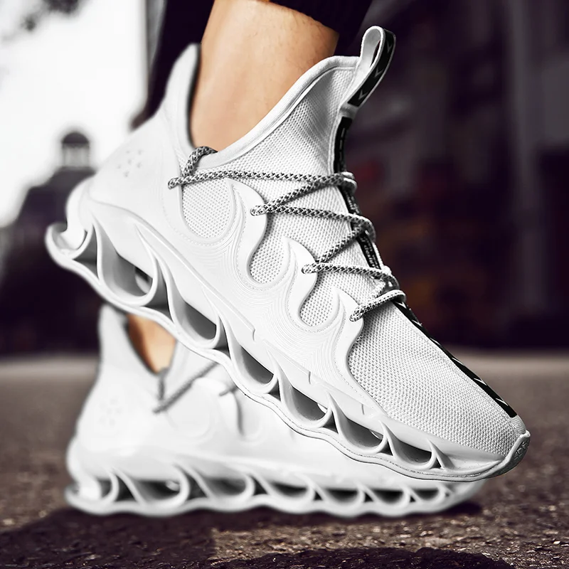 Sooneeya Four Seasons Bouncing Damping Men Casual Shoes Red Flame Show Male Blade Sneakers Big Size 12 High Quality Footwear Man |