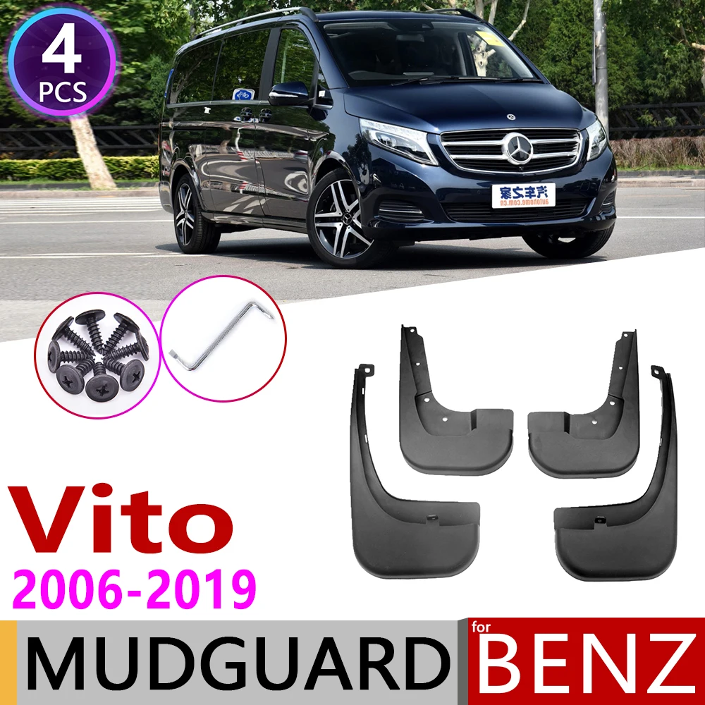 4x Auto Schmutz fänger für Mercedes Benz Vito W447 V Klasse 447 2020 2021  Facelift Auto Spritz schutz Kotflügel Kotflügel Anti-Splash eqv - AliExpress