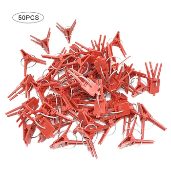 

50pcs Plant Grafting Clip Plastic Gardening Tool For Vegetable Flower Tomato Vine Bushes Plants Durable Plastic Grafting Clips