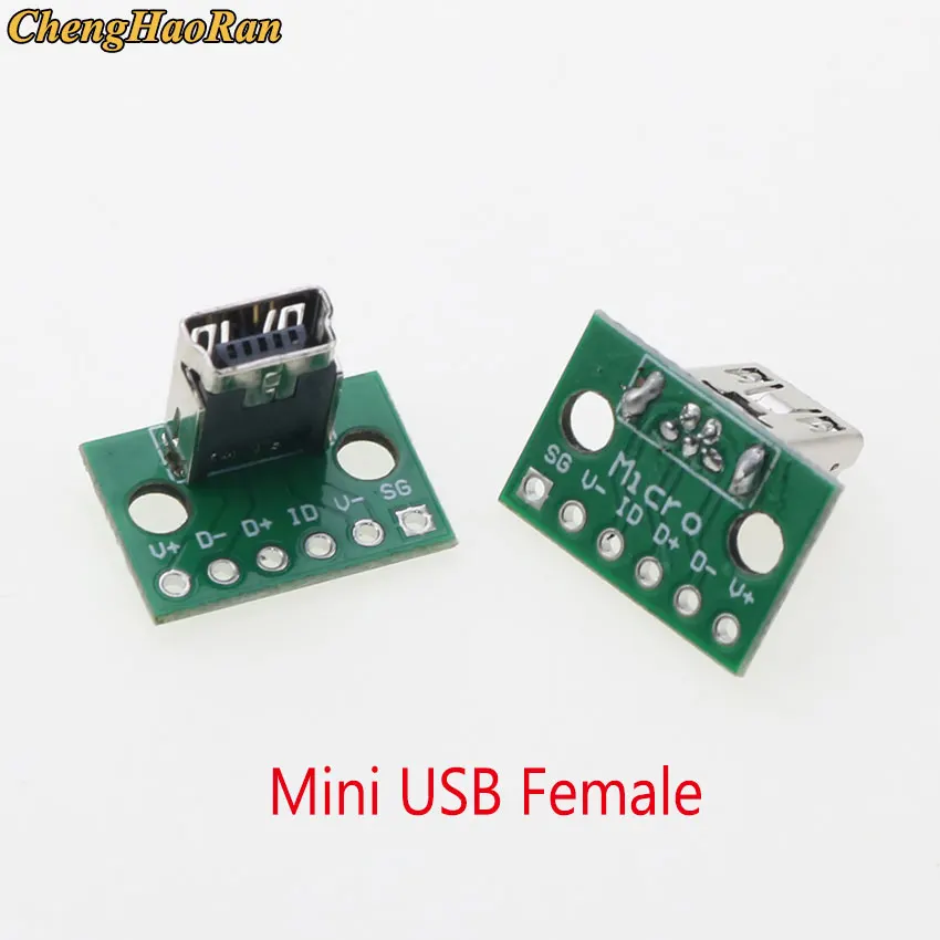 1 Stück Datenkabel-Testboard mit Pin-Header 90 Grad Micro Mini USB Typ C 2-Pin USB 3.0 2.0 Buchse Stecker Anschluss – Detail 9