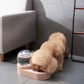 

Pet Dog Bowls Cat Food Automatic Feeder 1.8L Fountain For Water Drinking Bowl Dog Kitten Feeding Container Food Dish Pet Bowl