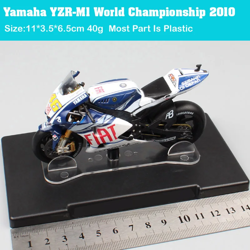 Goede Kids 1 18 Schaal Leo Mini Yamaha YZR M1 World Championship 2015 Moto Rcycle Diecast Voertuigen Model Racer Moto Bike Speelgoed Miniatuur