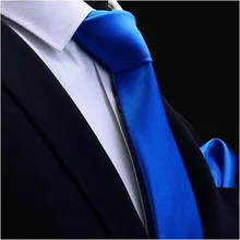 Ricnais качественный набор галстуков для мужчин 8 см шелковый галстук комплекты носовых платков мужские однотонные красные золотые синие галстуки для Свадьба Бизнес подарок