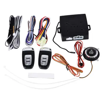 

Universal car mortise lock anti-theft device Car Start Stop Button Engine Push Start Button Alarm Lock Keyless System
