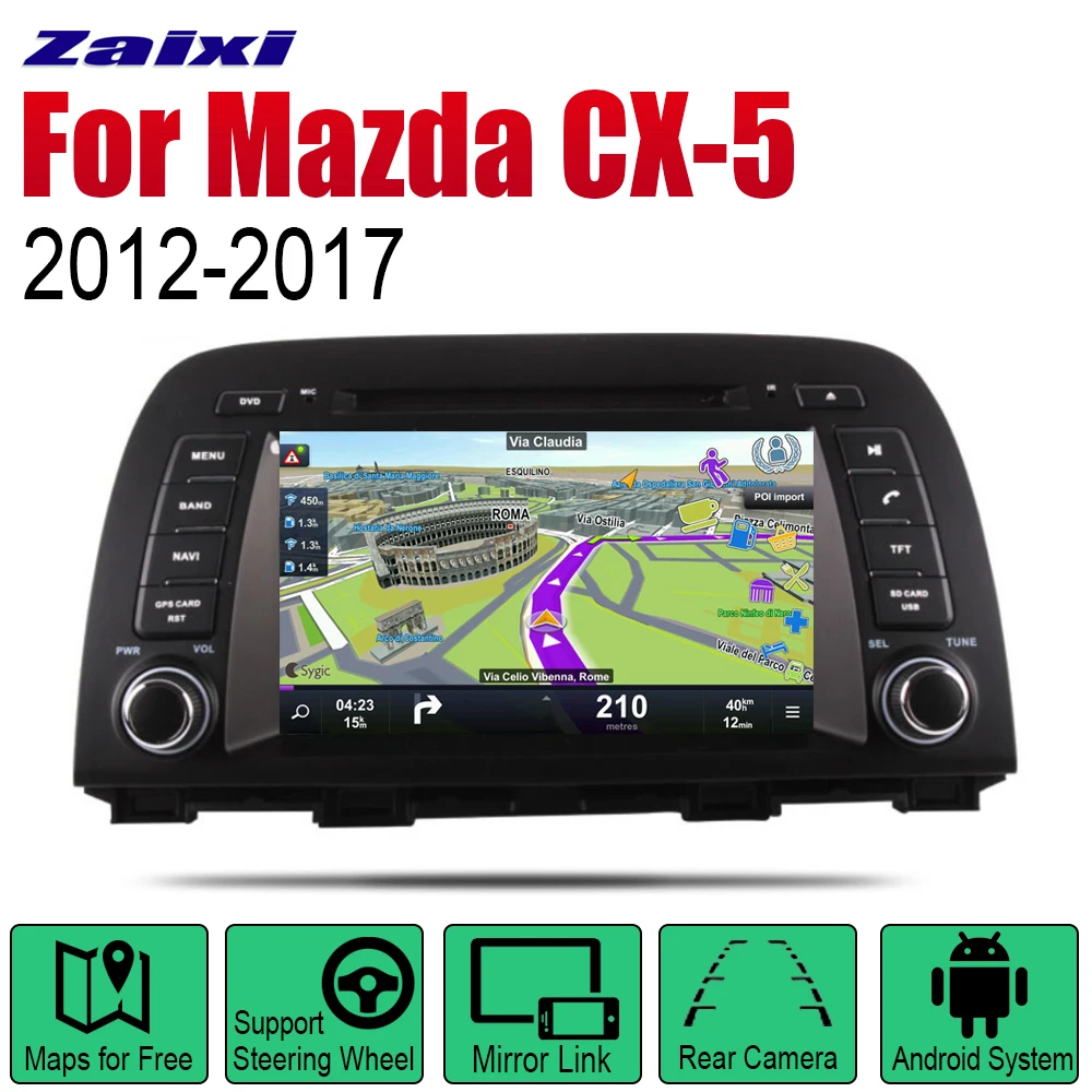 Android 2 Din Авто Радио DVD для Mazda CX-5 2012 2013 Автомобильный мультимедийный плеер gps навигационная система Радио
