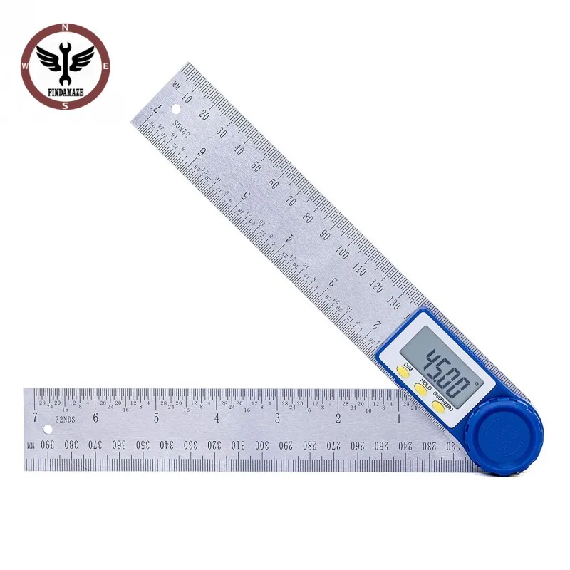 

360 degree Electron Angle Digital Ruler 0-200mm 0-300mm Inclinometer Electron Goniometer Protractor Angle finder Measuring Tool