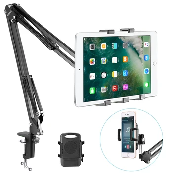

Neewer Universal Smartphone & Tablet Stand (Padded Holder,Adjustable Mounting Clamp) For iPhone 11 Pro/11 Pro Max Samsung Galaxy