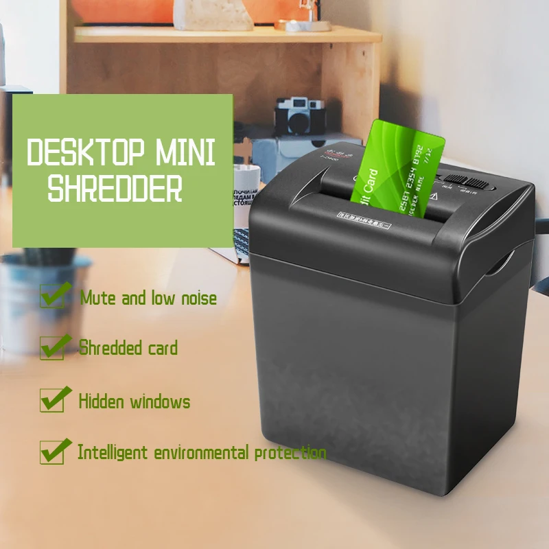 US $52.43 004c1 45l Electric Mini Shredder File Shredder Strip Office Home Electric Shredding 220v Paper Shredder Card Shredder 435mm