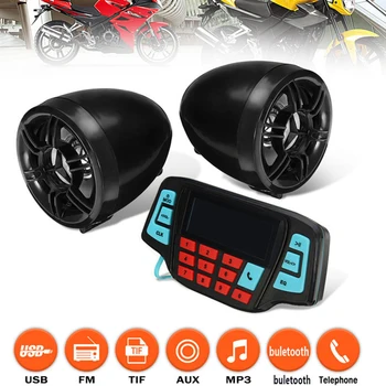 

Bluetooth Outdoor LCD Screen Waterproof Motorcycle Audio Mp3 Playing Stereo Anti Theft Built In Alarm Lightweight Simple To Use