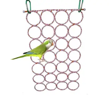 

Bird Swing Parrot Cage Toys Swing Hanging for Greys Parakeet Cockatoo Conure Lovebirds Canaries Little Macaw African Parrot