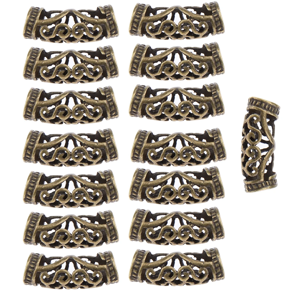Wholesale 15x  Hair Beads Cuff Hair Styling Braid Rings Clip DIY