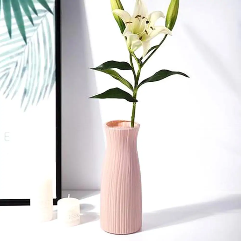 

Eco-friendly Nordic Style Home Garden Balcony Plastic Flower Vase Desktop Ornament Statue Home Decor