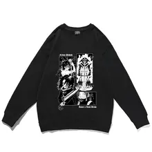 Anime japonês hunter x hunter moletom feitan potoo moda impressão pulôver masculino casual solto sweatshirts de grandes dimensões streetwear