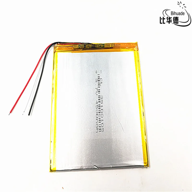 3 линия 3,7 V, 4500mAH 35100105(полимерный литий-ионный аккумулятор) литий-ионный аккумулятор для планшетных ПК 7 дюймов 8 дюймов 9 дюймов