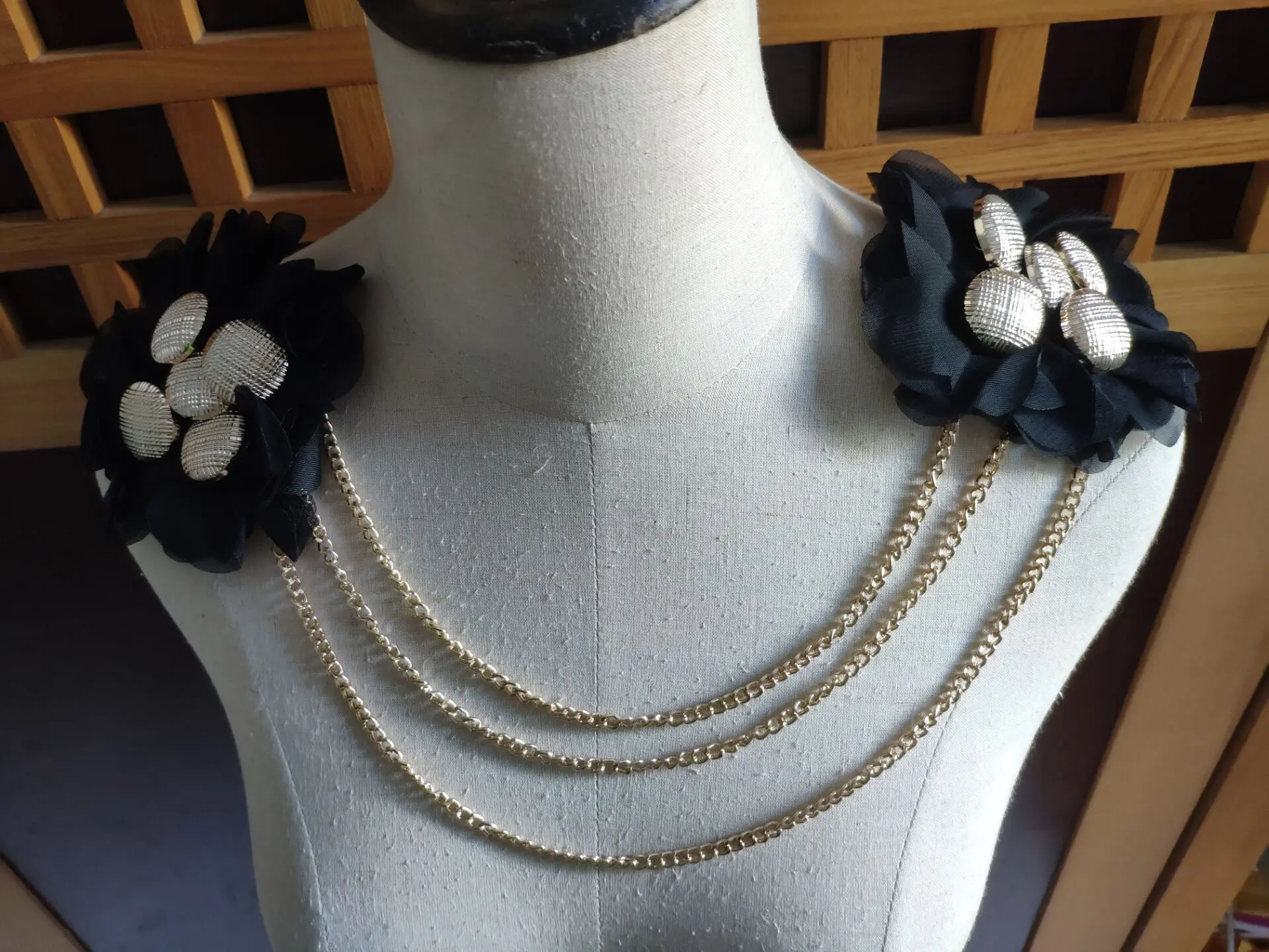 Зеленый/brownHandmade модные бисерные кисточкой цепи плеча доска значки бисерная ткань Epaulette