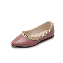 Chaussures plates à Rivets pour filles coréennes, robe de princesse à talons bas, assorties avec tout, nouvelle collection printemps été 2021, D11161