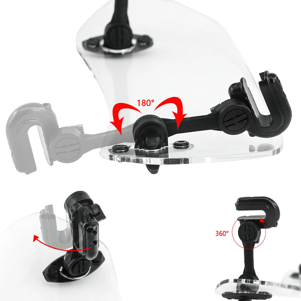 Motorcycle windshield Motorcycle spoiler kit Motorcycle Adjustable Windscreen Wind Deflector Spoiler Extension Windshield For BMW R1200GS For KAWASAKI YAMAHA HONDA