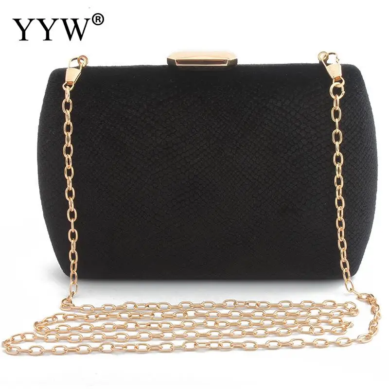 black Green Flannelette Box Bag Clutch Women'S Evening Clutch Bag Flannelette Bridal Purse For Wedding Prom Night Out Party Purse - Цвет: black