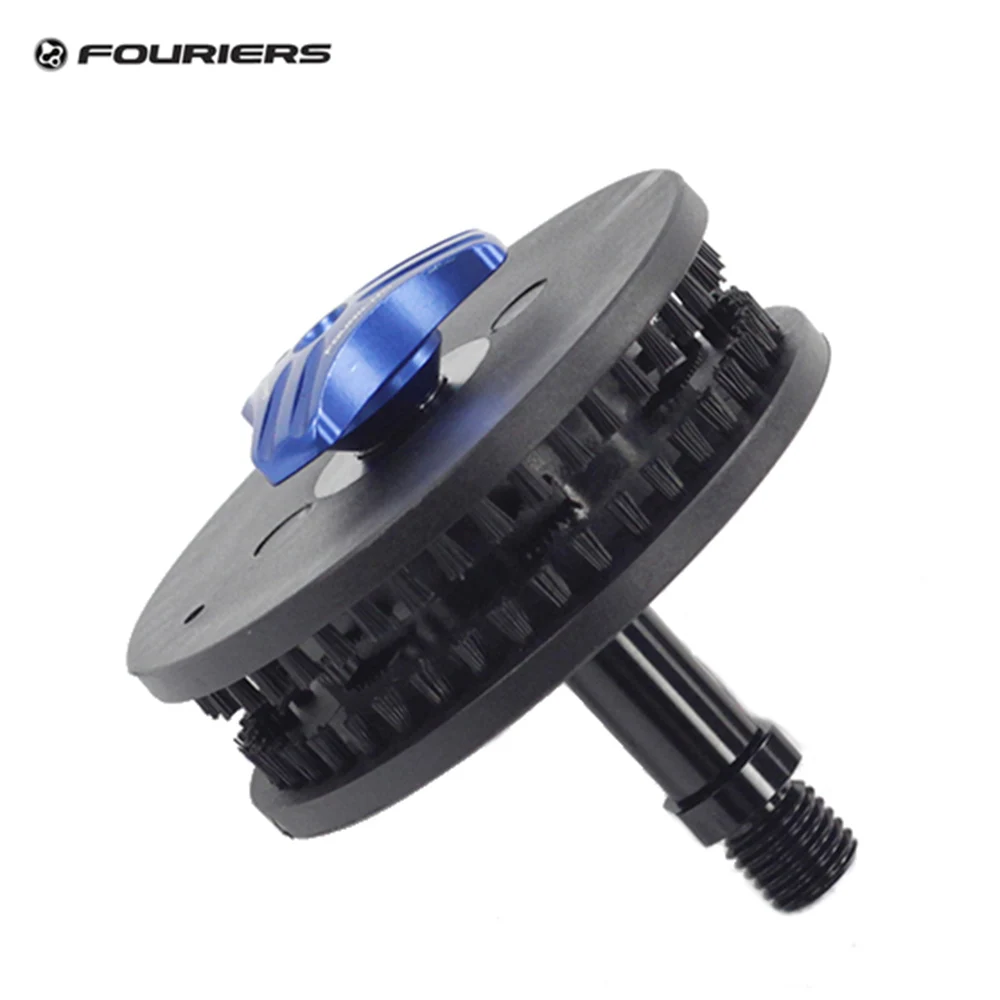 Fouriers 체인 키퍼 후크 클리너 브러시 체인 행어, M12 스루 액슬 퀵릴리..