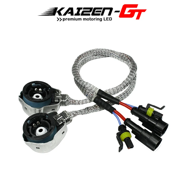 

2PCS D2 AMP HID Adapters Converter Socket Cable D2S D2R D2C HID Bulb Socket Wire Adaptor Connector Harness Aftermarket Ballasts