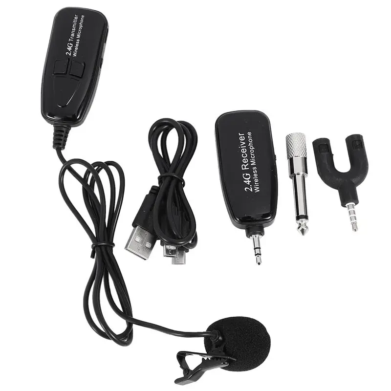 Профессиональный 2 4G Lavalier микрофон камера Микрофон междугородний для телефона DSLR