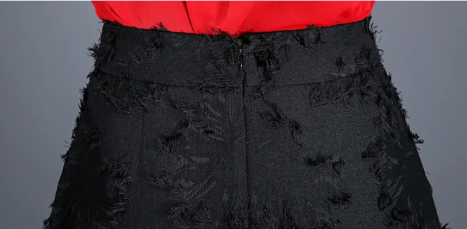 Элегантный темперамент Высокая талия плиссированные skir модный карман на молнии шифон зонтик Удобная Облегающая Юбка До Колена