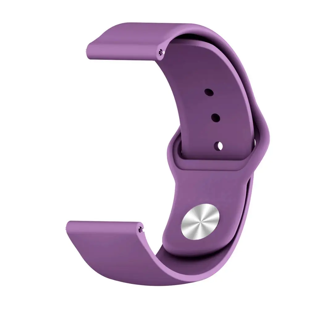 FIFATA для Xiaomi Amazfit Gts 20 мм спортивный силиконовый ремешок Смарт-часы ремешок для Amazfit Gtr 47 мм полосы 22 мм ремешок аксессуары - Цвет: Фиолетовый